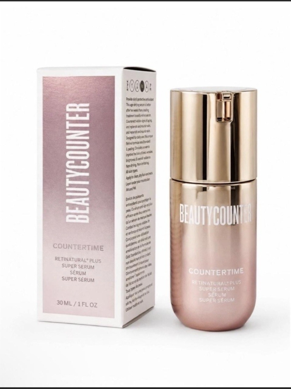 NIB Beautycounter Countertime Retinatural Plus Super Serum W/Bakuchiol 30ml